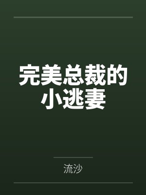 完美总裁的小逃妻 完美总裁的小逃妻